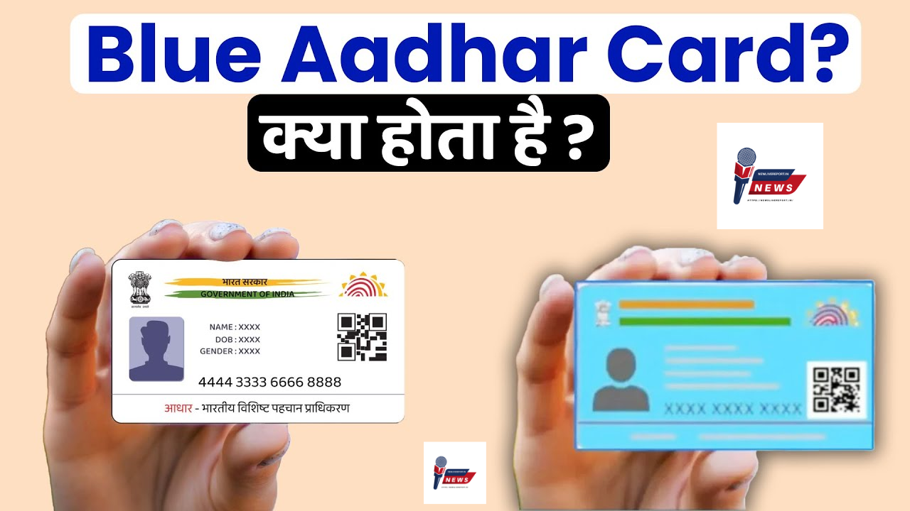 Blue Aadhaar Card