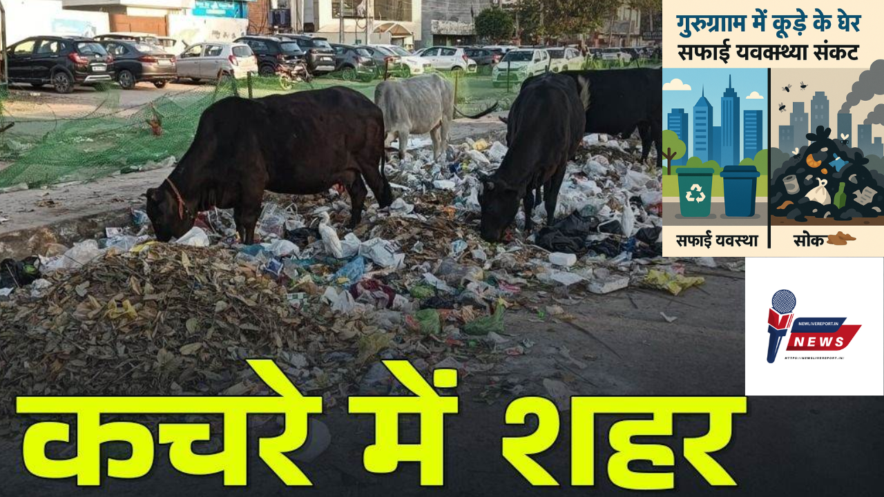 गुरुग्राम में कूड़े के ढेर